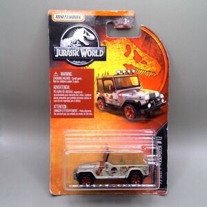 Matchbox Jurassic World Jeep Wrangler #12 Muddy Variant Sealed Diecast 2018